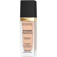 Eveline Cosmetics Wonder Match Skin Absolute Perfection, fondotinta liquido senza olio, 16, beige chiaro, 30 ml