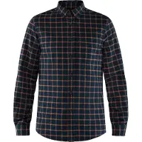 Fjällräven - Camicia spessa in cotone biologico - Övik Flannel Shirt M Dark Navy per Uomo in Cotone - Taglia S - Blu navy