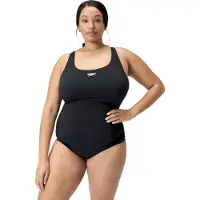 Speedo Women's Endurance+ Medalist (+) Costume intero Donna (50, nero)