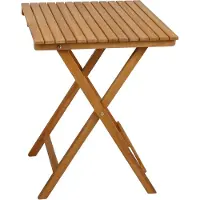 Harms Import Tavolo da giardino Garden Pleasure Alameda marrone quadrato 55,0 x 55,0 x 72,0 cm