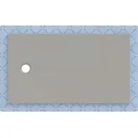 Geberit CleanFloor30 surface de douche, intégrée, avec voile d'étanchéité, 140x80cm, 551.007.29.1, 551.007.29.1