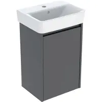 Geberit Renova Plan ensemble lave-mains avec meuble sous lavabo, 1 porte, 45x69,7x34cm, 504.034.JK.1, 504.034.JK.1