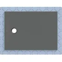 Geberit CleanFloor30 surface de douche, intégrée, avec voile d'étanchéité, 110x80cm, 551.005.DM.1, 551.005.DM.1