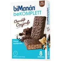 Bimanán Barrette compresse cioccolato sostitutivo 8 unità — Barretta sostitutiva pasto