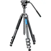 Leofoto Manba LV-284C treppiede + BV-5 videohead