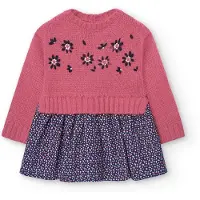 Boboli Vestito A Maniche Lunghe Knitwear Combined