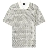 Armani Exchange per uomo. XM000736AF10819F1165 Polo beige elasticizzata (S), Casual, Cotone, Manica corta