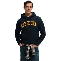 Superdry per uomo. M2014480A Felpa con cappuccio sportiva vintage blu navy (XXL), Casual, Cotone