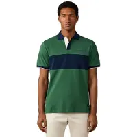 Hackett London per uomo. HM5600207 Polo Nbr Pannello verde (L), Casual, Cotone, Manica corta