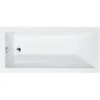 Badland Vasca da bagno rettangolare MODERNA 170x70 + ripiano in bambù per la vasca, scarico e piedini GRATUITI