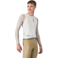 Castelli Corretto L/S Jersey Maglietta da ciclismo Uomo (M, grigio)
