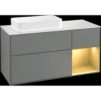 Villeroy & Boch V&B mobile da parete Finion 120cm, Pl w m, Reg re gol m, Oli. m Lac