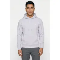 Calvin Klein Classic Long Sleeve 350gsm Terry Woven Label Marble Gray Taglia: L | Felpe con cappuccio Outlet | Uomo | Grigio