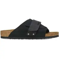 Birkenstock Kyoto Nubuck/Suede Leather Sandali (38 - Narrow, nero)