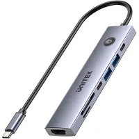 UNITEK Hub Usb-c 7-in-1 Pd 100w Hdmi 2.0 On/off Switch