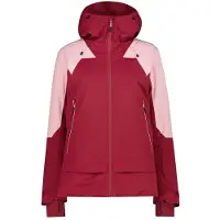 CMP Women's Jacket Fix Hood Twill Giacca da sci Donna (48, rosso)