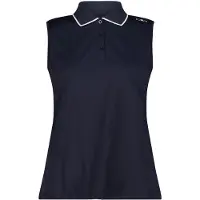 CMP Women's Polo Sleeveless Maglia polo Donna (44, blu)