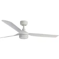Faro Ventilatore da soffitto LED Punt M, bianco, CC, silenzioso, Ø 130 cm, CCT