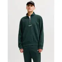Jack & Jones Felpa Con Mezza Zip Stampato