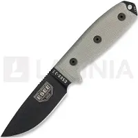 ESEE Model 3 coltello da sopravvivenza 3MIL-P-B fodero nero + gancio per cintura e MOLLE-back