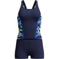 Speedo Women's Hyperboom Splice Tankini Set Tankini Donna (46, blu)