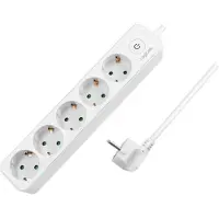 Logilink Presa multipla - corrente alternata 250 V - 3680 Watt - ingresso, alimentazione in ingresso - connessioni in uscita: 5 (5 x spine CEE 7/3)