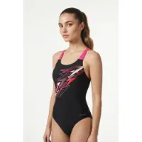 Speedo Women's Medley Logo Medalist One Piece Costume intero Donna (36, blu)