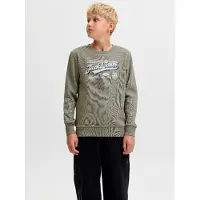 Jack & jones Junior Felpa blu scuro / oliva / bianco