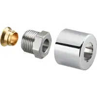 Oventrop Set di raccordi a compressione OV serie E, cromati 1/2Zx15mm