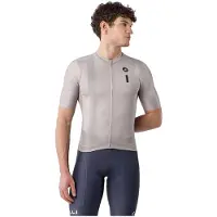 Castelli Drittone Logo Jersey Maglietta da ciclismo Uomo (XL, beige)