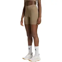 Adidas Women's Optimé Workout 3-Stripes Short Leggings Leggings Donna (XL - Length: 6'', marrone)