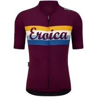 Santini Eroica Timo S/S Jersey Maglietta da ciclismo (S, lilla)