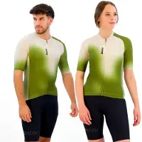 Santini Aura S/S Jersey Maglietta da ciclismo (M, olivia)
