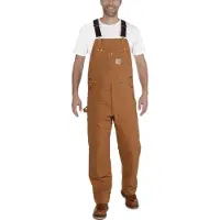 Carhartt Bib Overall Pantaloni tempo libero Uomo (34 - Length: 34, marrone)
