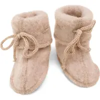Engel Baby Booties with Ribbon Pantofole Bambini (62/68, beige)