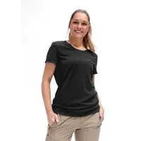 Maier Sports Women's Waltraud H/S Maglia funzionale Donna (42, nero)