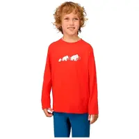 Mammut Kid's Core Longsleeve Logo Maglia a manica lunga Bambini (140, rosso)