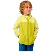 Mammut Kid's Waymarker Midlayer Hooded Jacket Giacca in pile Bambini (140, giallo/verde)