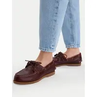 Timberland per donna. TB0A2Q9XEIW1 Scarpe da barca classiche in pelle marrone (37 W), Basso, Stringhe, Casual