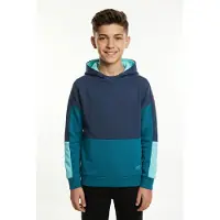 TROLLKIDS Kid's Rondane Sweater Felpa con cappuccio Bambini (98, blu)