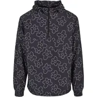 Urban Classics Flower Aop Pull Over Jacket Blackflower Taglia: L | Trench Outlet | Uomo | Nero