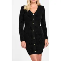 Guess Marciano GUESS Adele Logo Chenille Jet Black A996 Taglia: 36 | Abiti Mini Outlet | Donna | Nero
