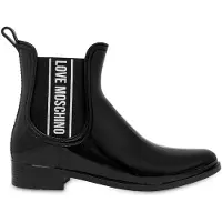 Moschino Pvc Rain Boots Logo Band Black Taglia: 36 | Stivali Outlet | Donna | Nero