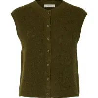 Selected Gilet A Maglia Donne Marrone XS
