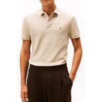 Tommy Hilfiger Seersucker Regular Polo Sandalwood Taglia: S | Polo Outlet | Uomo | Marrone