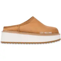 Moschino Platform Power Velour Clogs Brown Taglia: 35 | Infradito Outlet | Donna | Marrone