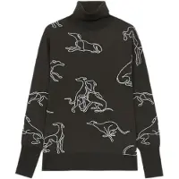 Trussardi Maglia girocollo con logo, colore verde