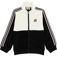 FILA Montereggi Regular Heritage Tape Track Jacket Black-egret Taglia: 98/104 | Giacche Outlet | Unisex | Nero