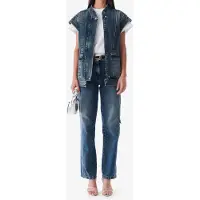 Iro Paris Odilae Jacket Authentic Blue Denim Taglia: 38 | Gilet Outlet | Donna | Blu