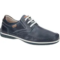 Pikolinos per uomo. M9A-4118 Scarpe Marbella in pelle elasticizzata con lacci blu (40), Basso, Stringhe, Casual